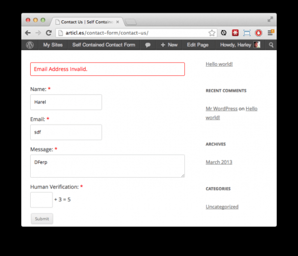 Делаем свою контактную форму на WordPress с нуля